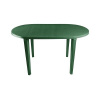 Стол пл. овальный 1400*800*710 ДИС зеленый 
