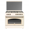 Газ. плита с электрической духовкой SMILE SM9GER300 беж (5-конф, ретро,ст.кр,чугун,подсв)