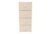 Комод пл. 4х-яр ЭЛЛАСТИК ЛЮКС слоновая кость (ЭЛЛАСТИК-ПЛАСТ)