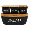 Хлебница Kamille 1133B (бамб.кр.+н-р ёмк.3шт)