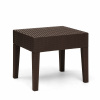 Столик журнальный RATTAN Элластик квадрат. Коричневый