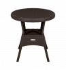 Стол пл. RATTAN круглый коричневый