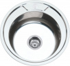 Мойка нерж. врезная MG6-49 (круглая/глянец)