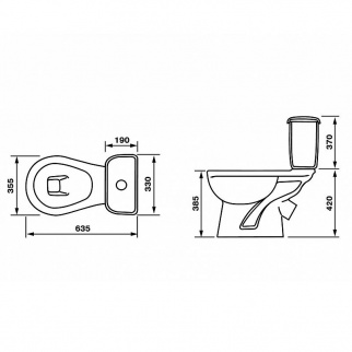 Унитаз Компакт ДОРА Стар.Оскол кр.Псков (+арм.+ниж.подв.) без гофры фото 46600