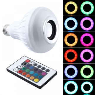 Светильник музыкальный ШАРИК BLUETOOTH S-532 MUSIC BULB с переходником фото 37475