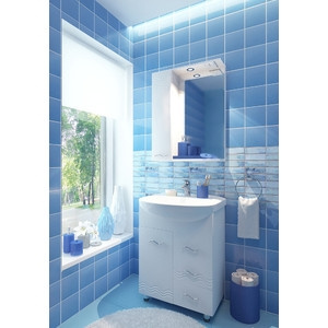 Зеркало EVA GOLD "Волна 60" лев. фото 20821