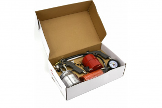 Краскопульт PRIORITET-НК-5ПН (Набор пневмоинструментов, 5 предметов) фото 43437