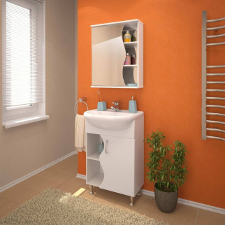 Тумба EVA GOLD "Wave" (умыв. Уют 55) сосна Карелия фото 20500