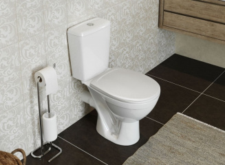 Унитаз Компакт СОЛО ROSA БЕЛ. гор.вып, с кр, ПП фото 47639