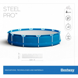 Бассейн каркасный Bestway 366*76, 6473л, фильтр-насос 56681 фото 34847