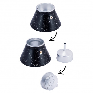 Кофеварка гейзерная Kamille 300мл 2512MR фото 41926