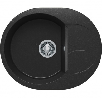 Мойка гранит. Tolero Gelcoat Ronda-620 черная (36960) фото 40224