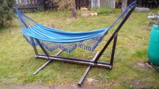 Гамак полотняный Ecos Hammock Ham-18 с бахромой, сумкой для хранения и переноски, 200х120 см фото 45096