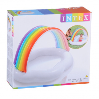Бассейн детский INTEX "Радуга-облако" 142*119*84 (57141) фото 29064
