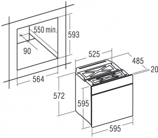Духовой шкаф CATA CDP 780 WH фото 13313