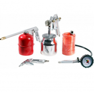 Краскопульт PRIORITET-НК-5ПН (Набор пневмоинструментов, 5 предметов) фото 43439