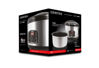 Мультиварка CENTEK CT-1490 (5.0л) (чер.сталь) фото 32892