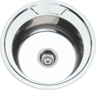 Мойка нерж. врезная MG6-49 (круглая/глянец) фото 43579