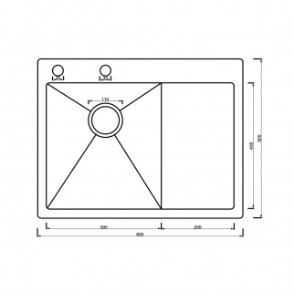 Мойка нерж. ARONA  ARS 650.505 L SATIN фото 43566