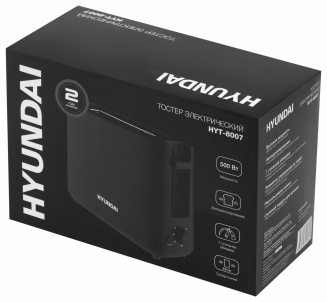 Тостер HYUNDAI HYT-8007 черный фото 38207