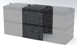 Расширитель компостера Piteco 300 л (K1030) чёрный фото 24003