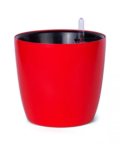 Горшок с автополивом кругл. 5.5л D21 Э8012 красный