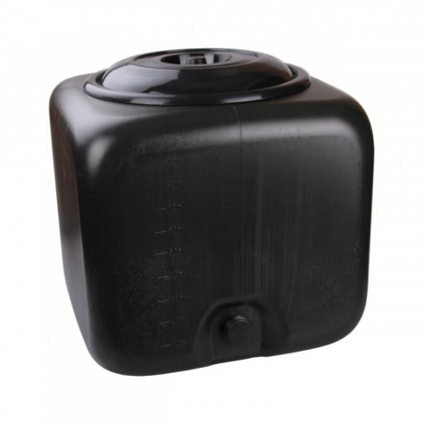 Емкость / Бак пластиковый, душ, черный 100л (М3271/1662) квадрат