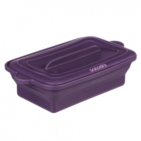 Контейнер складной для запекания (пароварка) 20х11х7см прямоугольный, силикон SATOSHI