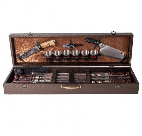 Набор шампуров в коробке PANDA18 предметов