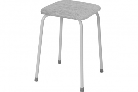 Табурет ПЕНЕК квадратный легкий серый Т271