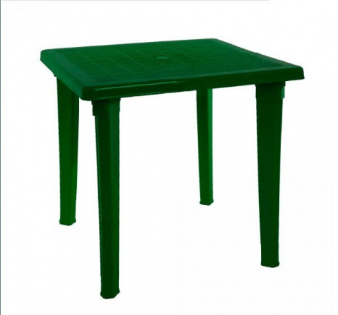 Стол пл. квадратный 80х80 ДИС темно-зеленый
