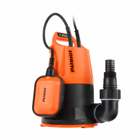 Насос дренажный Patriot F 450Z д/чис.воды/отк.из басс.(450Вт/8000лч)
