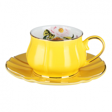 Набор чайный 12пр. MILLIMI Тюльпан, 220мл, 15см, костяной фарфор 802-08