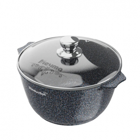 Кастрюля а/п Мечта Гранит Induction Pro, 5л star 45803И