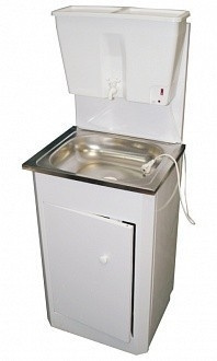 Умывальник ЧИСТЮЛЯ мойка нерж., с водонагр.