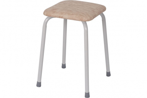 Табурет ПЕНЕК квадратный крепкий бежевый Т269