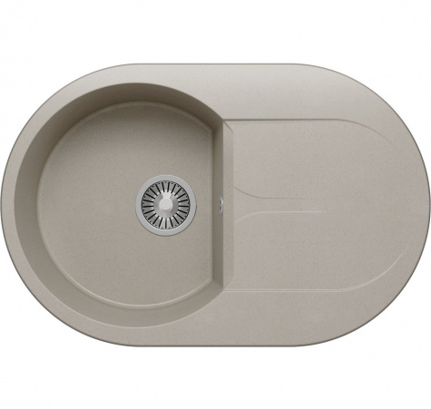 Мойка гранит. Tolero Gelcoat Ronda-760 серая (36966)