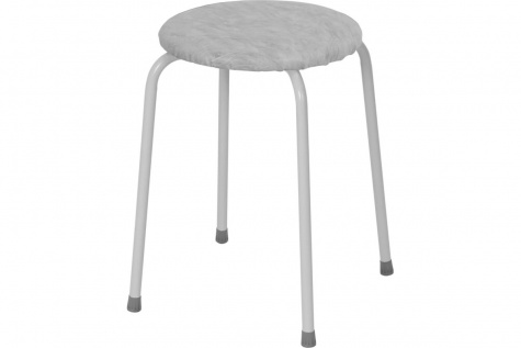 Табурет ПЕНЕК круглый легкий серый Т270