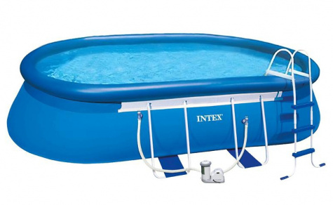 Бассейн каркасный Intex (549х305х107) 10920л фильтр, насос, лестница (ИГ-54432)