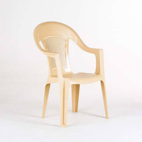 Кресло пластиковое ELLASTIC-PLAST бежевое