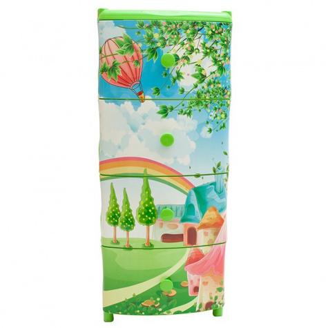 Комод пл. 4х-яр ЭЛЛАСТИК РАДУГА