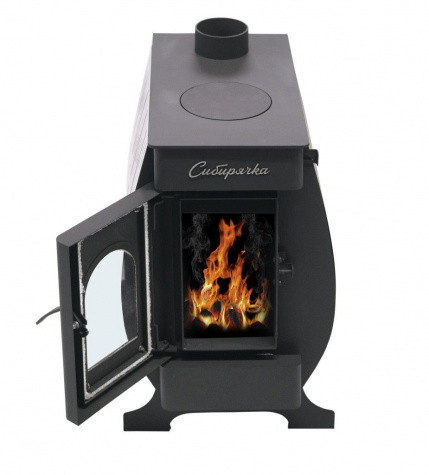 Печь отопительная воздухогрейная СИБИРЯЧКА 6 (кожух нерж.сталь)