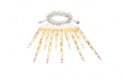 Гирлянда VEGAS СОСУЛЬКИ 10шт. (40LED/тепл.) 2м/24v 55036 -50%