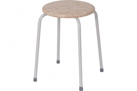 Табурет ПЕНЕК круглый легкий бежевый Т270