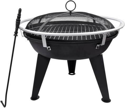 Гриль-камин дровяной с кочергой BOYSCOUT, 64х58 см 61248