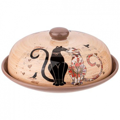 Блюдо для блинов керамика "Agness" ПАРИЖСКИЕ КОТЫ (358-1728)