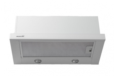 Вытяжка кух.MACBI MTF60-3 white 800м/3, белая/стекло