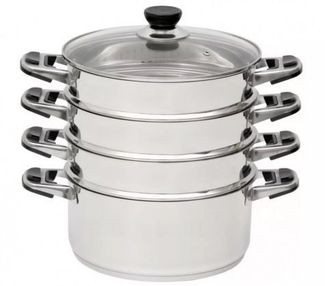 Мантоварка нерж. КАТУНЬ d26 4-х секц. КТ-264AТ 16,2л