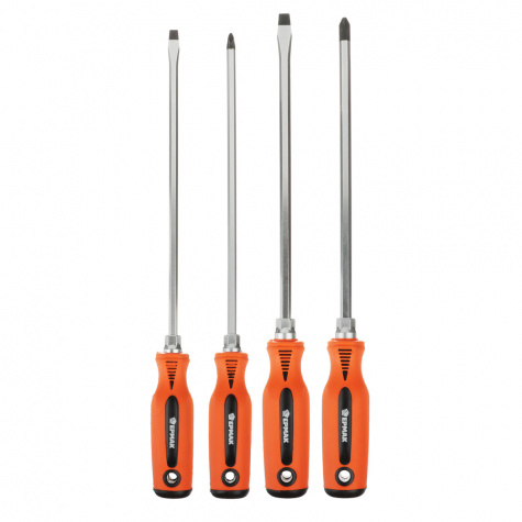 Набор отверток ЕРМАК 4шт ус.SL 6*250; 8*250/ PH2*250;PH3*250 (651-233)
