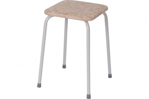 Табурет ПЕНЕК квадратный легкий бежевый Т271